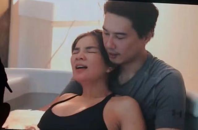 Ella分享自己生產(chǎn)經(jīng)過，視頻中老公賴斯翔心疼落淚