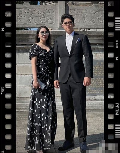 郭濤14歲兒子近照變化大，身材魁梧壯碩